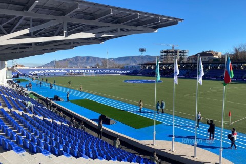 Khankendi City Stadium is ready for the historic game - PHOTO - VIDEO