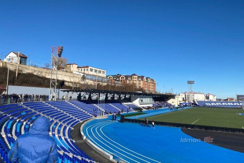 Khankendi City Stadium is ready for the historic game - PHOTO - VIDEO