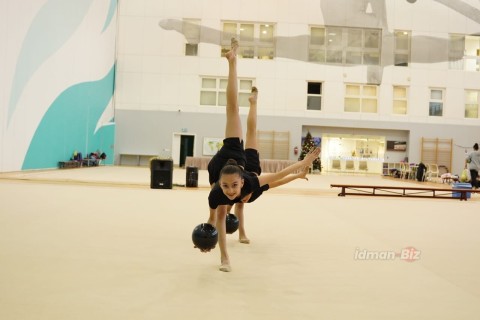 Abşeron və Ağdaş idmançıları Milli Gimnastika Arenasında hazırlığa başlayıb - FOTO