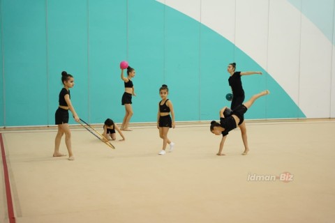 Abşeron və Ağdaş idmançıları Milli Gimnastika Arenasında hazırlığa başlayıb - FOTO