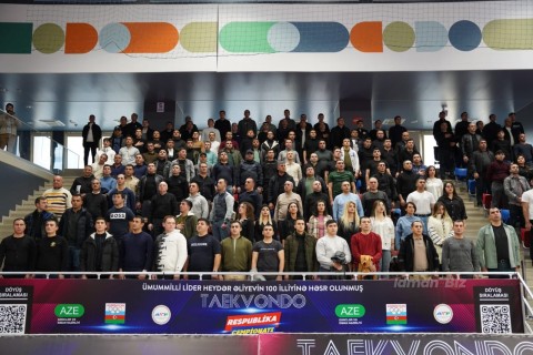 Taekvondo üzrə Azərbaycan çempionatının açılış mərasimi keçirilib - FOTO