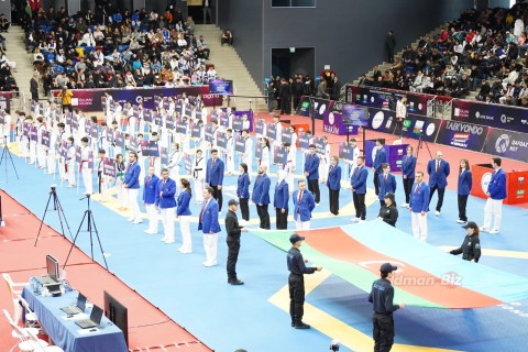 Taekvondo üzrə Azərbaycan çempionatının açılış mərasimi keçirilib - FOTO