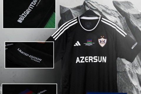 Qarabag has put on sale privately made certified jerseys of the historic game - PHOTO