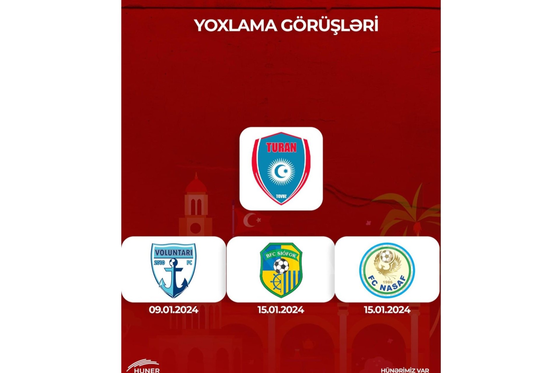 “Turan Tovuz”un rəqibləri müəyyənləşib