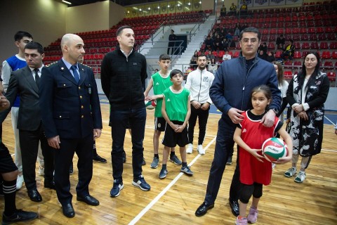 Gəncədə gənc və yeniyetmə voleybolçularla görüş - FOTO