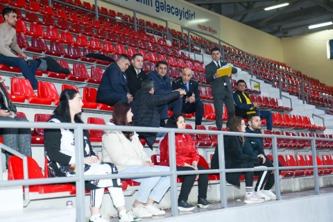 Gəncədə gənc və yeniyetmə voleybolçularla görüş - FOTO