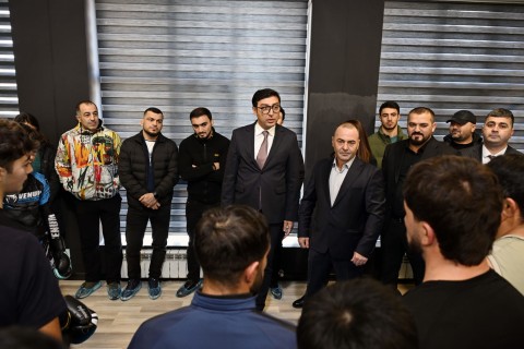 Фарид Гаибов принял участие в открытии спортивного клуба - ФОТО