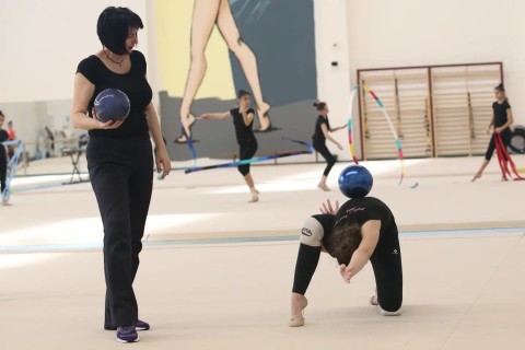 Serbian gymnasts in Baku - PHOTO