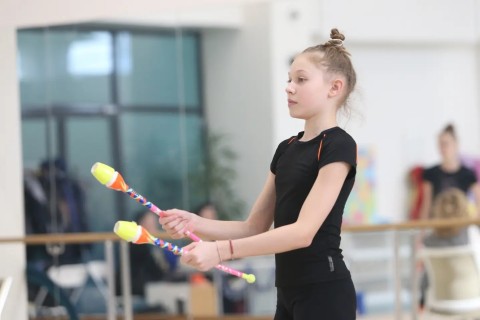 Serbian gymnasts in Baku - PHOTO