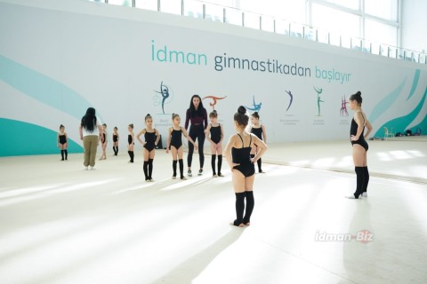 Zagatala and Gakh gymnasts are training at the National Gymnastics Arena - PHOTO
