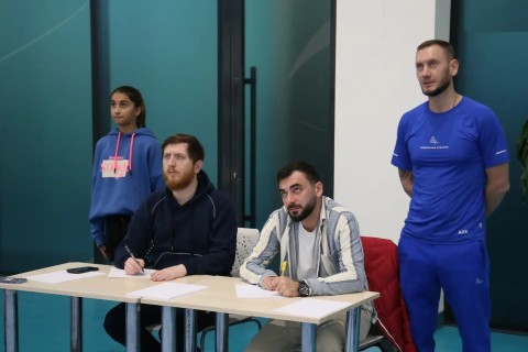 Gimnastlar yoxlama məşqi keçiblər - FOTO