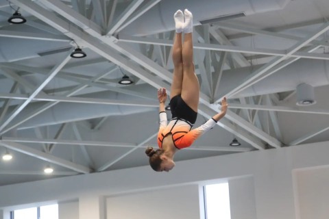 Gimnastlar yoxlama məşqi keçiblər - FOTO