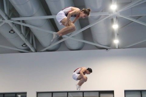 Gimnastlar yoxlama məşqi keçiblər - FOTO