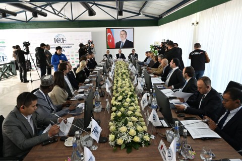 Bakıda yeni təsis edilən Beynəlxalq Çövkən Federasiyasının baş assambleyası keçirilib - FOTO