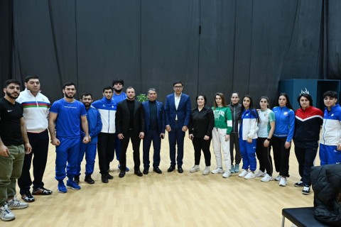 Farid Gayibov met with athletes - PHOTO