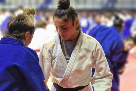 Azerbaijani judokas at the international training camp - PHOTO