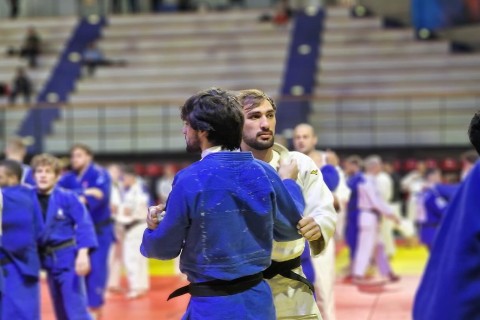 Azerbaijani judokas at the international training camp - PHOTO
