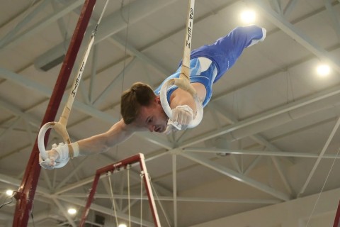 Gymnasts' test exercise - PHOTO