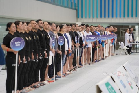 Состоялась церемония открытия соревнований по плаванию между госучреждениями - ФОТО