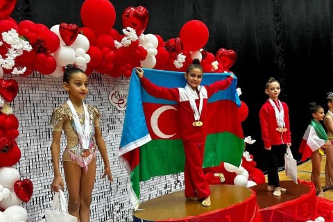 Gymnasts of Ojag Sport won 10 medals in Dubai - PHOTO