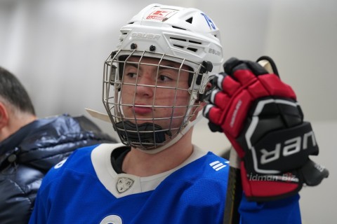 The recently established hockey team performed an open practice - PHOTO