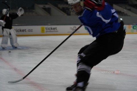 The recently established hockey team performed an open practice - PHOTO