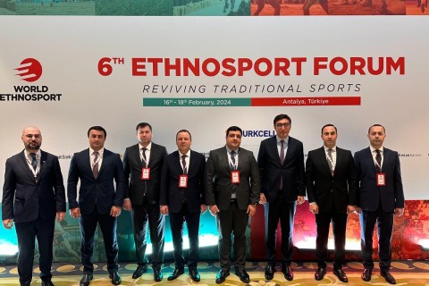 Fərid Qayıbov Dünya Etnosport Forumunda iştirak edir - FOTO