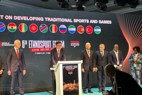 Fərid Qayıbov Dünya Etnosport Forumunda iştirak edir - FOTO