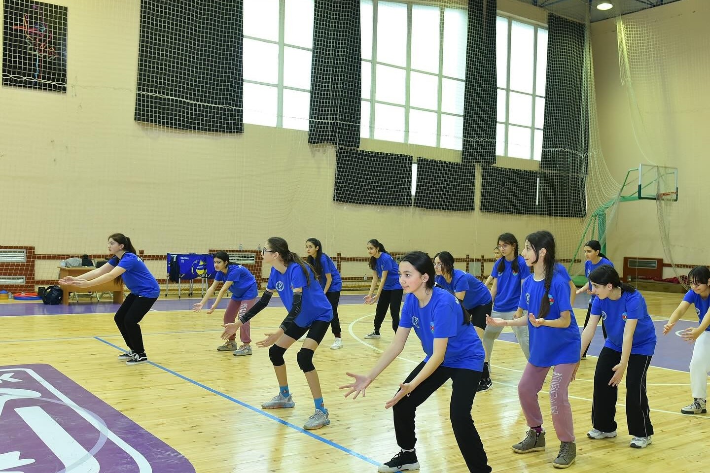 Sumqayıtda voleybol düşərgəsinə 40 yeniyetmə cəlb edilib - FOTO