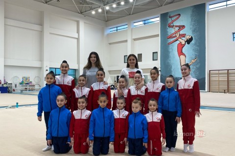 Zaqatala və Şəkinin bədii gimnastları Milli Gimnastika Arenasında hazırlıq keçir - FOTO - VİDEO
