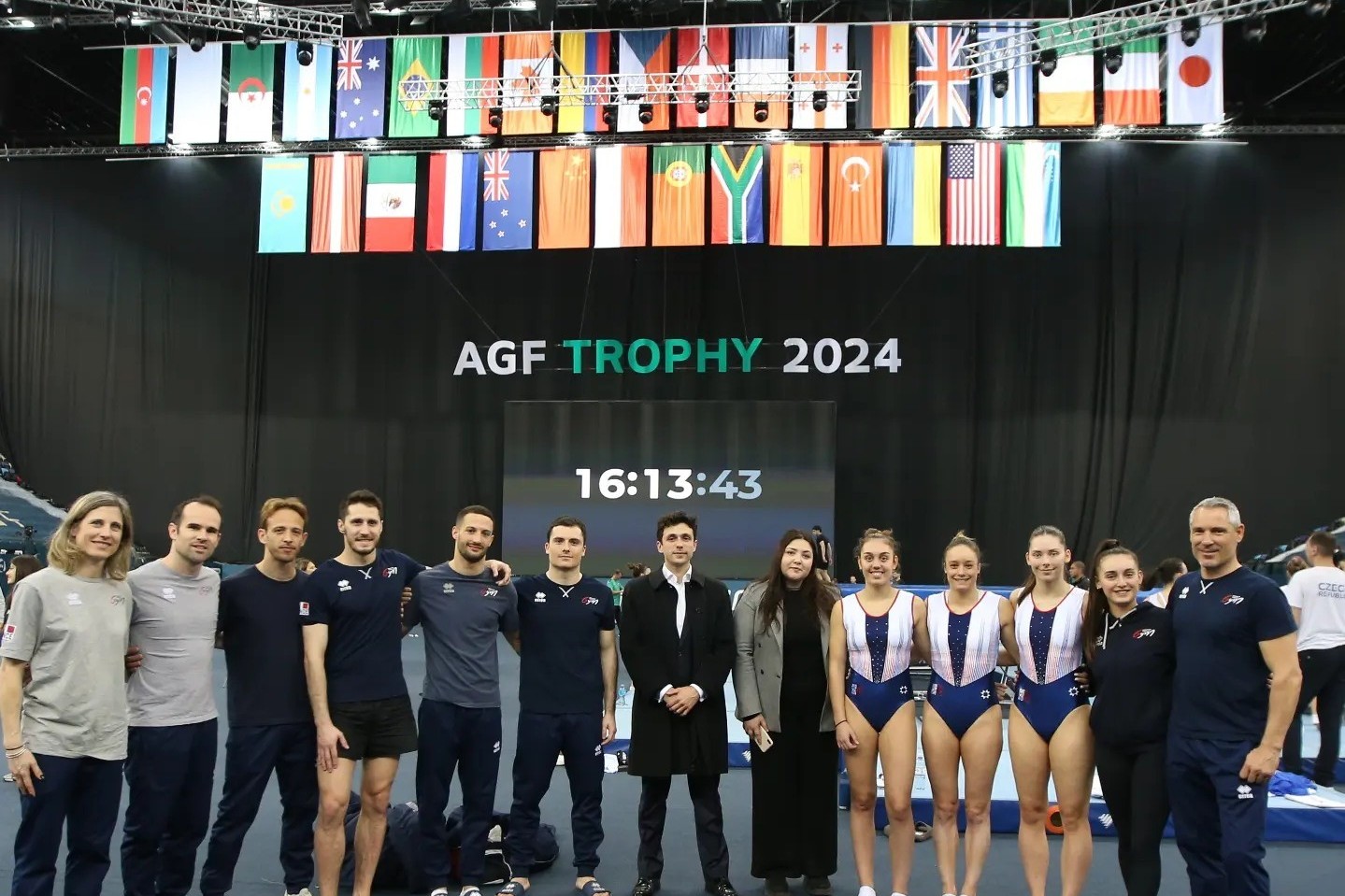 Attaché of the French ambassador for cultural affairs was a guest at the National Gymnastics Arena - PHOTO