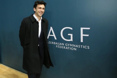 Attaché of the French ambassador for cultural affairs was a guest at the National Gymnastics Arena - PHOTO