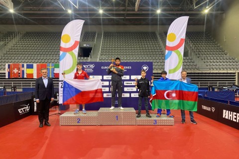 Azerbaijani table tennis player won medal in Croatia