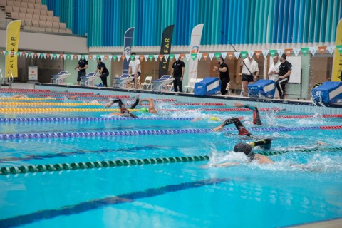 “IronWinD Winter Aquathlon” yarışı baş tutub - FOTO