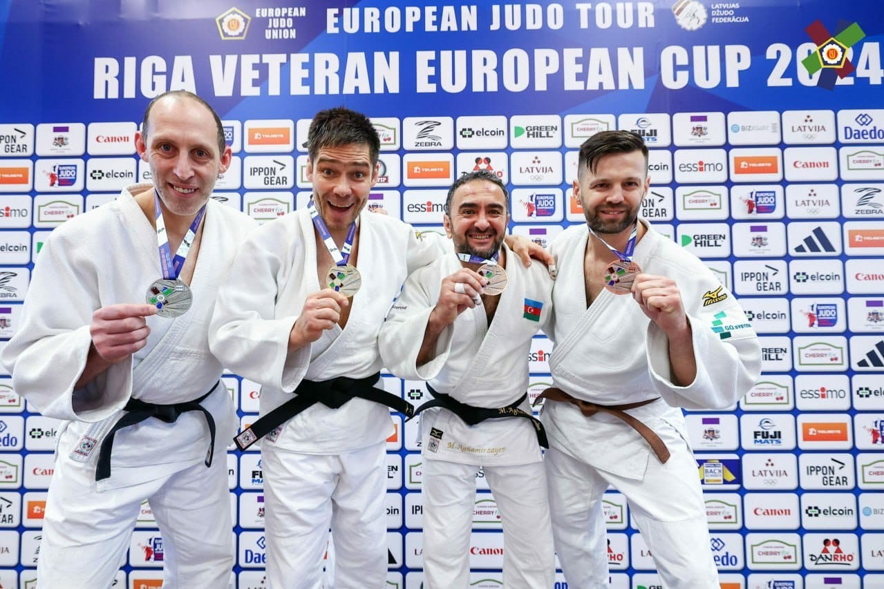 Дзюдоисты-ветераны завоевали в Риге 5 медалей - ФОТО