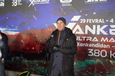 Khankendi - Baku ultra-marathon: Inaugural ceremony and start - FOTO - VİDEO