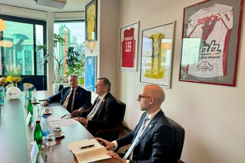 Şahin Cəfərov CEV prezidenti ilə görüşüb - FOTO