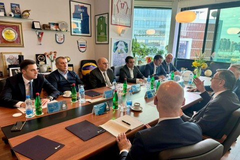 Şahin Cəfərov CEV prezidenti ilə görüşüb - FOTO