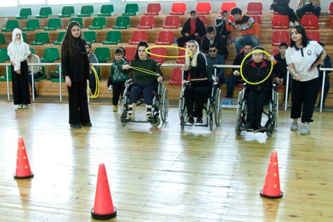 "İdman həftəsi": Fiziki məhdudiyyətli idmançılar arasında estafet yarışı keçirilib – FOTO