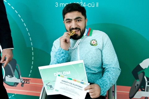 "İdman həftəsi": Fiziki məhdudiyyətli idmançılar arasında estafet yarışı keçirilib – FOTO