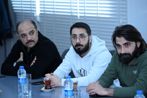 Фарид Гаибов встретился со спортивными фотографами - ФОТО