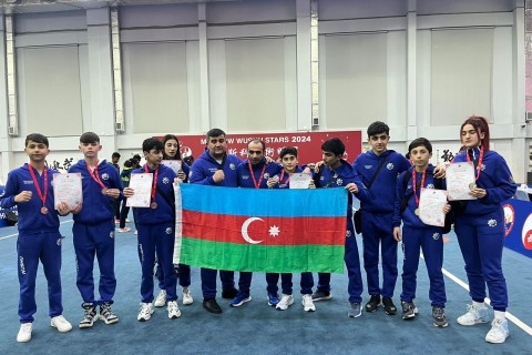 Yığmamız Rusiyada beynəlxalq turnirdə 9 medal qazanıb - VİDEO