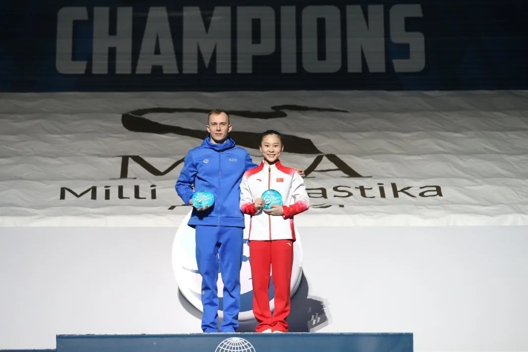 Gimnastımız "AGF Trophy" kubokuna yiyələnib