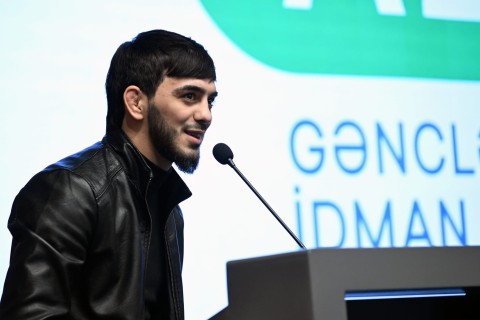Farid Gayibov met with distinguished athletes - PHOTO