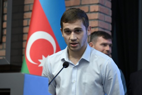 Farid Gayibov met with distinguished athletes - PHOTO