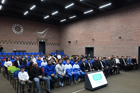 Farid Gayibov met with distinguished athletes - PHOTO