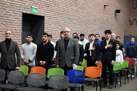Farid Gayibov met with distinguished athletes - PHOTO