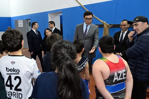 Фарид Гаибов ознакомился с деятельностью Дома спорта - ФОТО