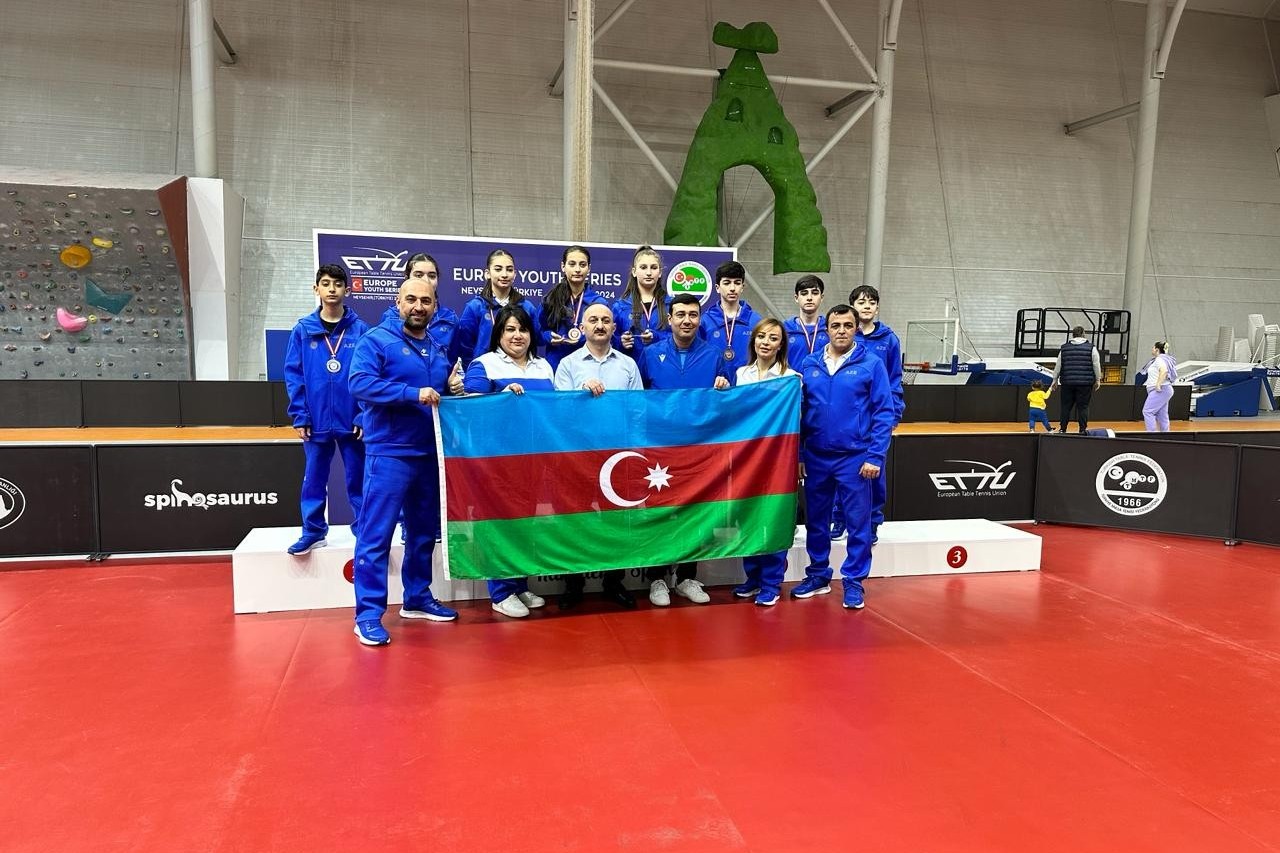 Azerbaijani table tennis players won 10 medals in Turkiye