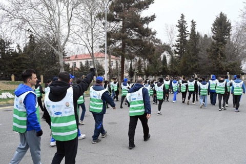 Kanoe və Avarçəkmə Federasiyasından aksiya - FOTO - VİDEO